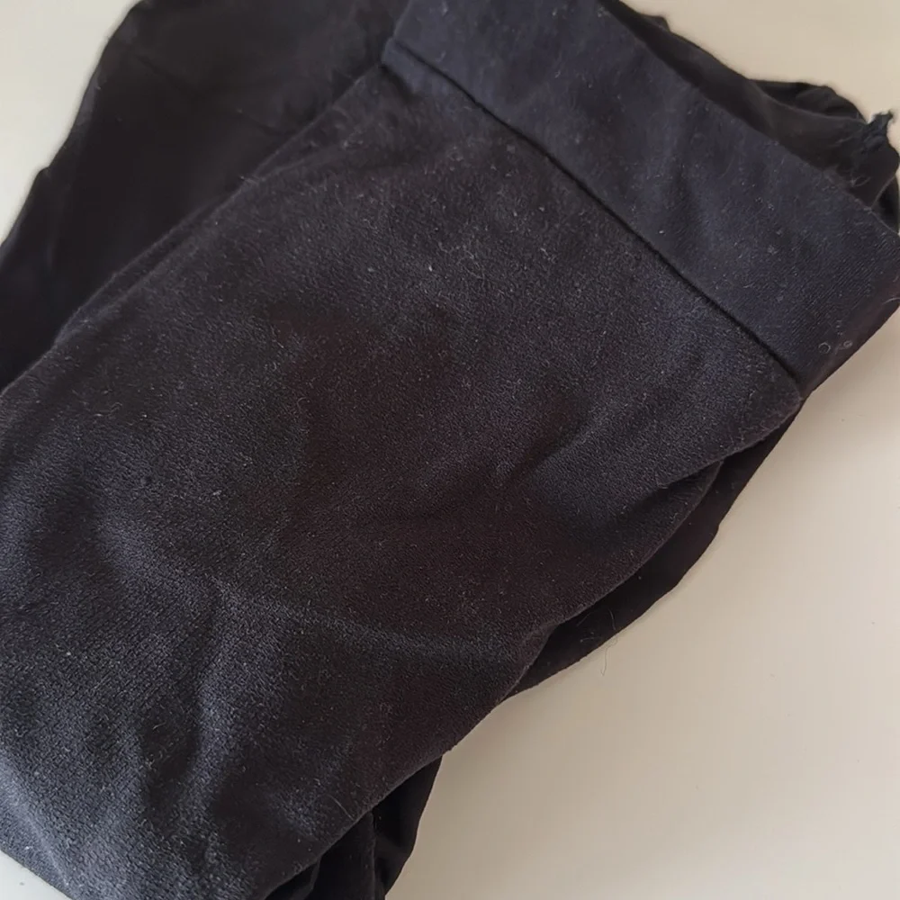 Aritzia Main Character Black Opaque Tights S/M